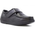 Dr Keller Mens Black Leather Casual Comfort Shoe