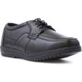 Dr Keller Mens Black Leather Lace Up Shoe
