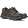 Clarks Mens Brown Leather Lace Up Casual Shoe