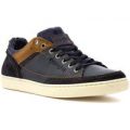 Wrangler Mens Navy Leather Lace Up Casual Shoe