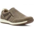 Relife Mens Taupe Slip On Casual Shoe