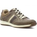 Relife Mens Taupe Lace Up Casual Shoe