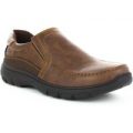 Hobos Mens Slip On Brown Casual Shoe
