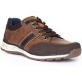 Relife Mens Brown Contrast Lace Up Shoe