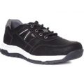 Relife Mens Black And White Lace Up Trainer