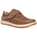 Hobos Mens Touch Fasten Shoe in Brown