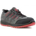 EarthWorks Mens Grey Lace Up Safety Shoe