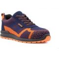 Earthworks Mens Navy Lace Up Safety Trainer