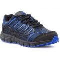 EarthWorks Mens Navy and Blue Lace Up Safety Shoe