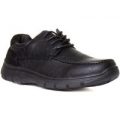 Cushion Walk Mens Lace Up Shoe in Black