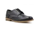 Catesby Mens Black Leather Lace Up Brogue Shoe