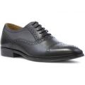 Red Tape Mens Black Leather Brogue Shoe