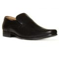 Red Tape Mens Leather Slip On Shoe in Black