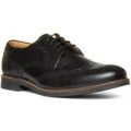 Red Tape Mens Black Leather Lace Up Brogue Shoe