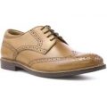 Red Tape Mens Tan Lace Up Leather Brogue Shoe