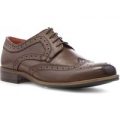 Silver Street Mens Brown Leather Brogue Shoe