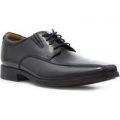 Clarks Mens Black Leather Lace Up Shoe