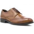 George Oliver Mens Tan Lace Up Brogue Shoe