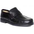 Luca Mancini Mens Slip On Casual Shoe in Black