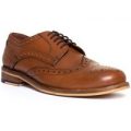 Catesby Mens Leather Lace Up Brogue in Tan