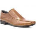 Frank James Mens Tan Leather Slip On Shoe