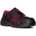 Earth Works Black And Red Lace Up Safety Shoe