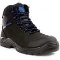 Earth Works Mens Black and Blue Safety Boots