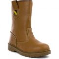 Earth Works Tan Leather Safety Boots
