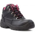 Earth Works Unisex Black Leather Safety Boots