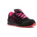 EarthWorks Unisex Pink and Black Mesh Safety Shoe