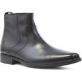 Clarks Mens Black Leather Ankle Boot