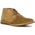 Red Tape Mens Light Tan Lace Up Suede Desert Boot