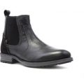 Limited Edition Mens Black Leather Chelsea Boot