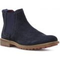 Silver Street Mens Navy Suede Chelsea Boot