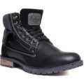 Pullman Mens Black Lace Up Boot