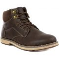 Beckett Mens Brown Lace Up Combat Boots