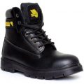 Earth Works Mens Lace Up Safety Boot in Black
