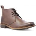 Catesby Mens Brown Leather Lace Up Boot