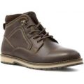 Red Tape Mens Leather Lace Up Boot in Brown