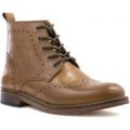 Red Tape Mens Real Leather Lace Up Brogue Boot
