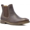 Red Tape Mens Brown Leather Chelsea Boot