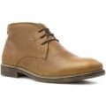 Red Tape Mens Tan Leather Lace Up Ankle Boot
