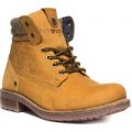 Wrangler Mens Nubuck Lace Up Boot in Camel