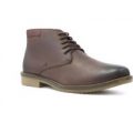 Catesby Mens Brown Leather Lace Up Ankle Boot