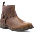 Red Tape Mens Brown Leather Ankle Boot