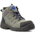 EarthWorks Grey Steel Toe Cap Lace Up Safety Boot