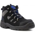 Earth Works Mens Black And Blue Lace Up Safety Boot