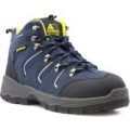 Earthworks Mens Lace Up Safety Boot in Navy