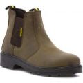 Earth Works Mens Brown Chelsea Safety Boot
