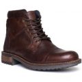 Catesby Mens Lace Up Boot in Brown